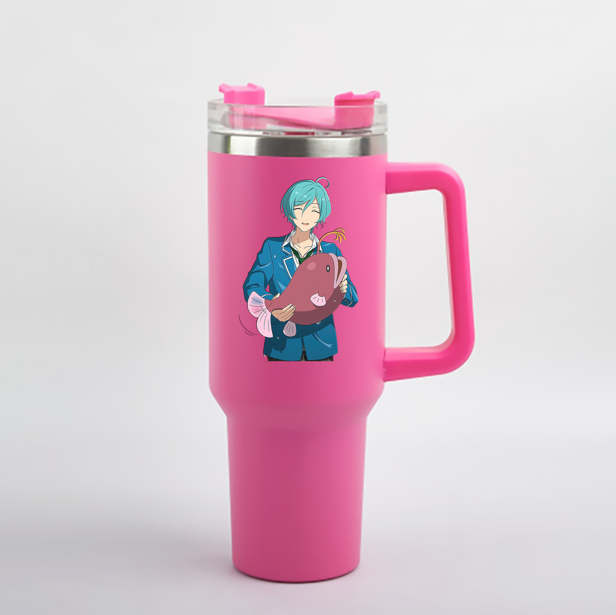 （画像用） あんさんぶるスターズ! Ensemble Stars 1200mL車用タンブラー - クリスタルステッカー（プラスチックストロー付き）